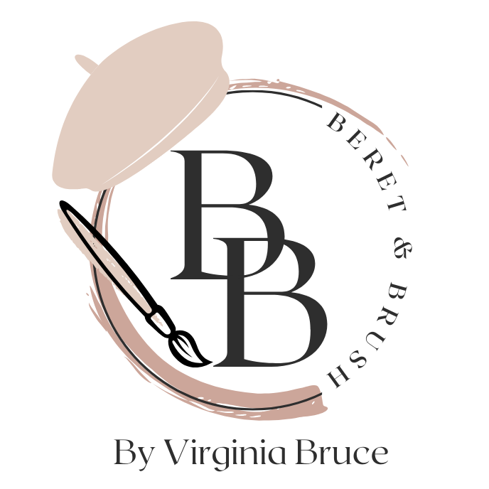 Beret and Brush logo — live wedding painter