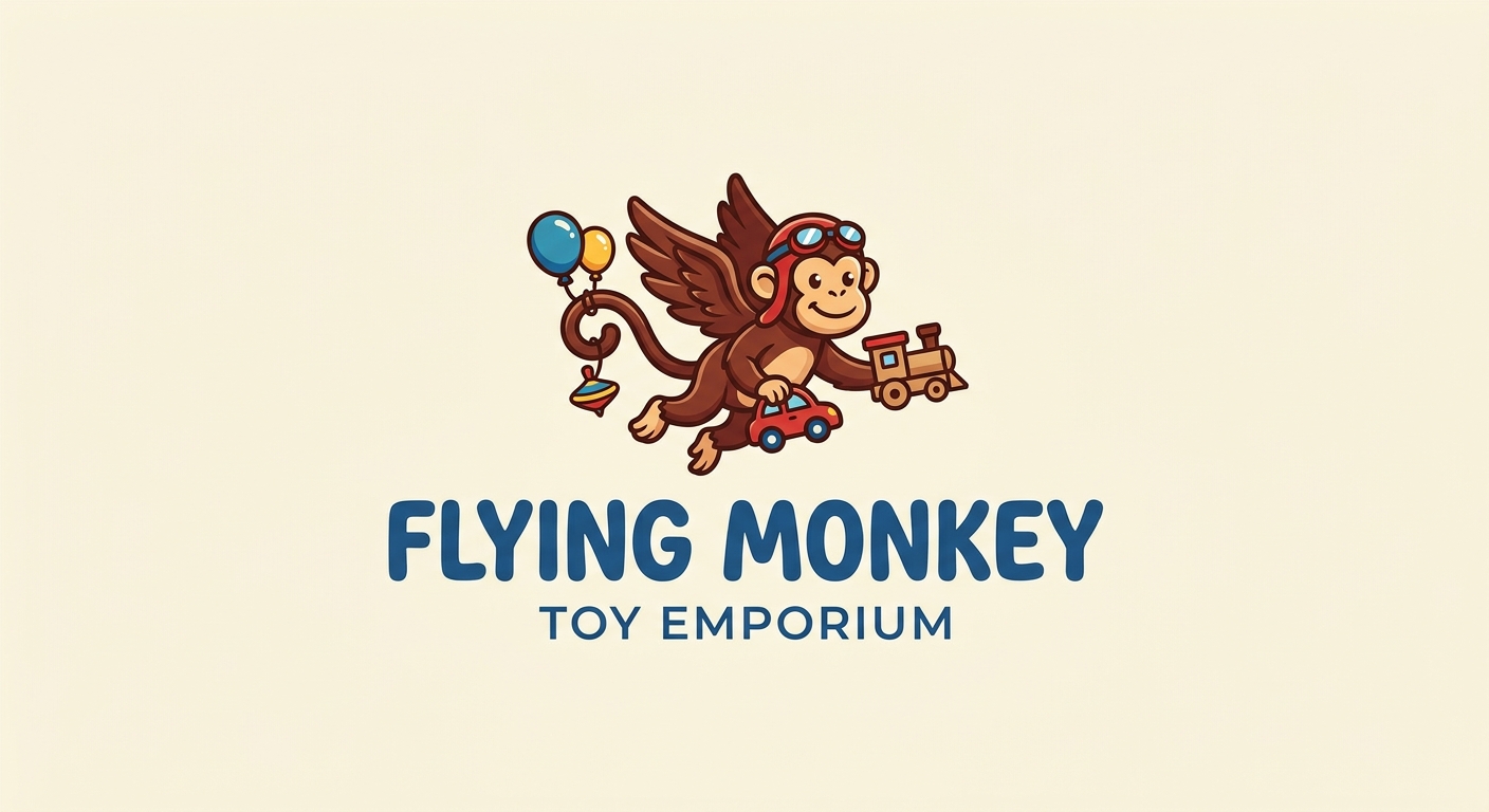 Flying monkey toy Emporium Logo
